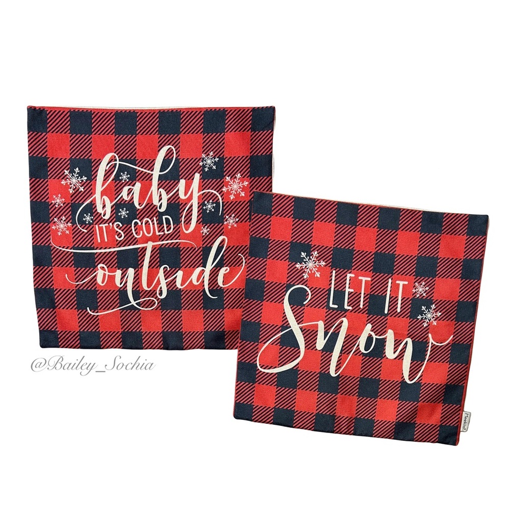 Winter Throw Pillow Covers